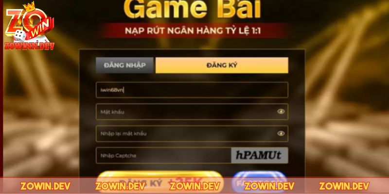 Bước đầu tiên hãy đăng nhập vào cổng cược 