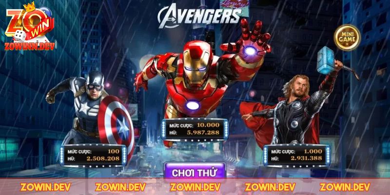 Slot Game Avengers ZOWIN – Game Siêu Anh Hùng, Thưởng Lớn 1 Thông tin về Slot game Avengers ZOWIN