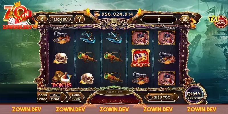 Thông tin về Slot game cướp biển ZOWIN