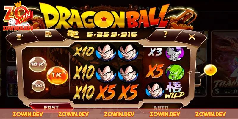Slotgame Dragon Ball ZOWIN - Trò Slot Đẳng Cấp Nhất Hiện Nay 1 Thông tin về Slotgame dragon ball ZOWIN