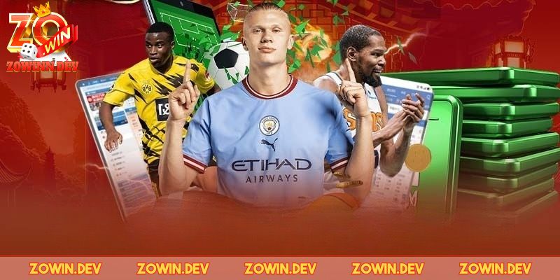 Sảnh thể thao ZOWIN có giao diện đẹp