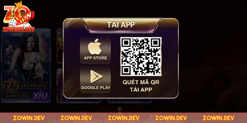 Vào ZOWIN Khi Bị Chặn - Hướng Dẫn Từng Cách Chi Tiết 3 Tải app của cổng game về ngay thiết bị